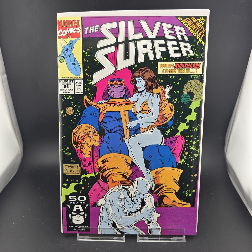 Silver Surfer #56 NM+ 9.8 Candidate Infinity Gauntlet Thanos Marvel 1991
